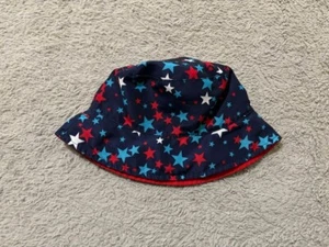 Baby/Toddler Sun Hat - One Size - Red, White, Blue Stars - Patriotic - Picture 1 of 3