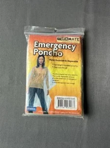 Vintage Trek Mate Clear Emergency Poncho Once Size NEW ssc - Picture 1 of 1