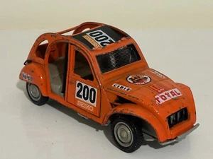Polistil 6” CITROEN 2CV CROSS Diecast Vintage S100 Coche NARANJA 1:25 Raro Años 70 - Imagen 1 de 11