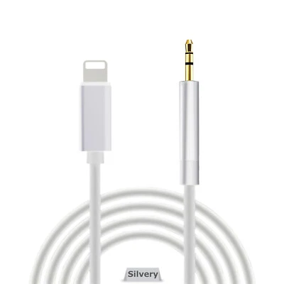 For iPhone 13 12 11 X XS 8 to 3.5mm AUX Audio Car Adapter Cord 3.3ft - 4 Color  - Image 1 of 4