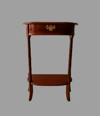 Mueble de mesa antiguo chino tallado en madera de rosa de 29" Foto 1 de 4