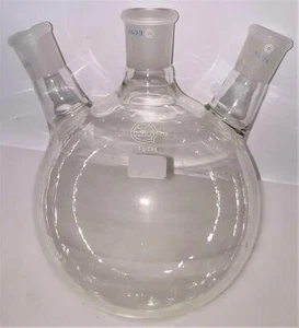 QuickFit FR1L/3S/22A 3-Neck Round-Bottom Flask - 1000mL - Picture 1 of 5