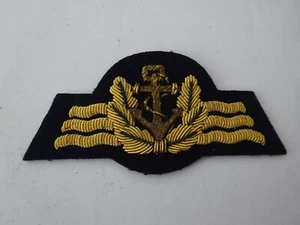 A63-03) frühe Bundeswehr Marine Tätigkeitsabzeichen KKBw Seefahrendes P. gold - Picture 1 of 3