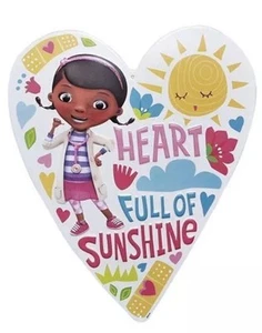 Disney Doc McStuffins "Heart Full of Sunshine" Metal Sign/Wall Decor Hanging - Picture 1 of 1