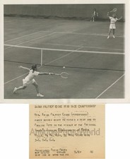 Sarah Palfrey Cooke vs Pauline Betz women champions tennis match antique photo
