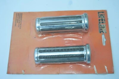 Motorcycle Chrome Throttle  Knurled w/Rubber Hand grips LIFELINE INTERNATIONAL Foto 1 de 4