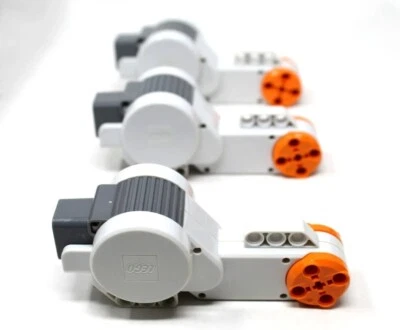 LOT OF 3 LEGO MINDSTORMS NXT Interactive Servo Motor 9842 STEM Robotics * 9797 - Image 1 of 3