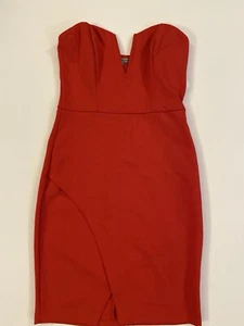 Women’s Red Charlotte Russe Dress Style D24884 Size Small NWT - Picture 1 of 12