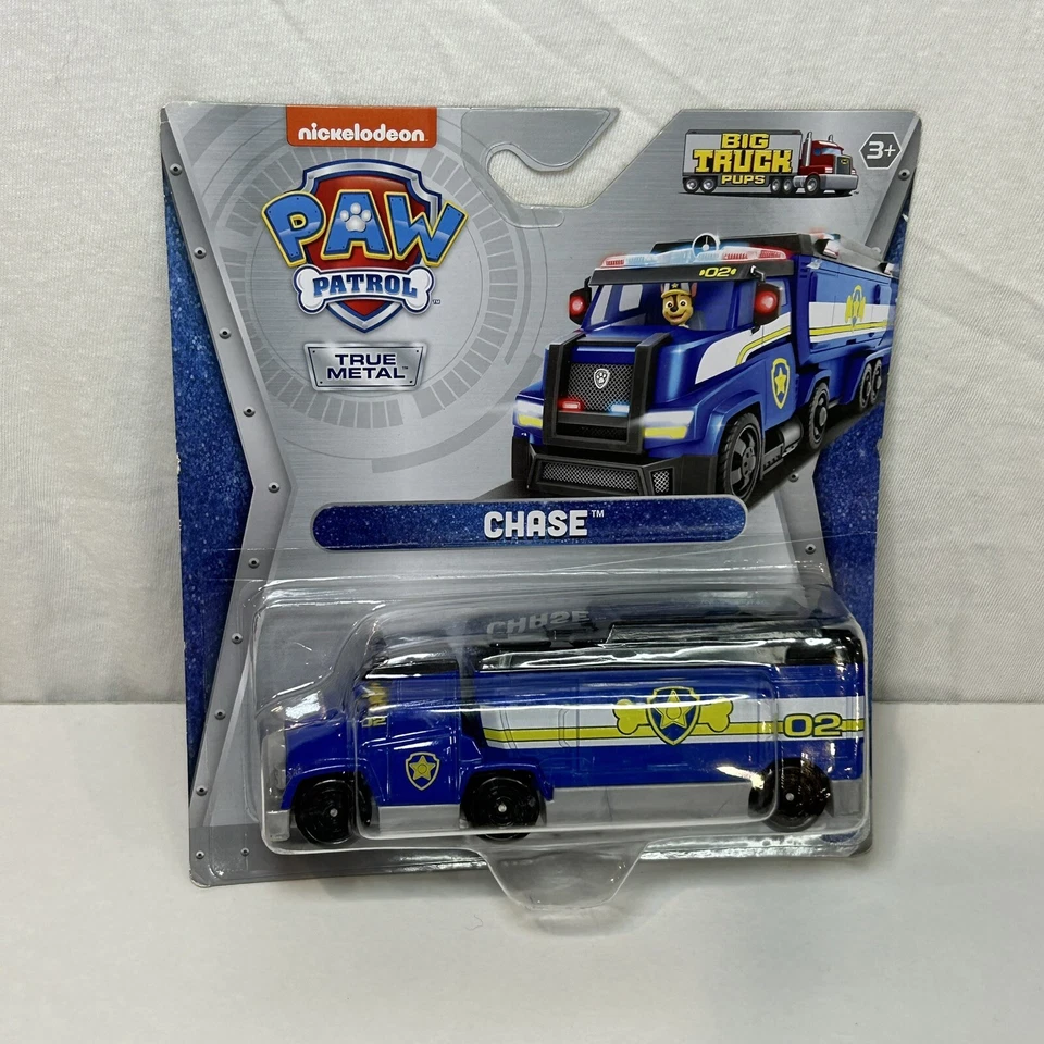 Paw Patrol Nickelodeon Big Truck Pups Series CHASE MARSHALL True Metal Vehicle