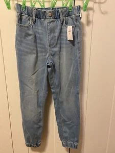 NWT Gap Girls 5-Pocket Elastic Waist Cotton/Stretch Jeans Jogger Size M (8) Blue - Picture 1 of 8