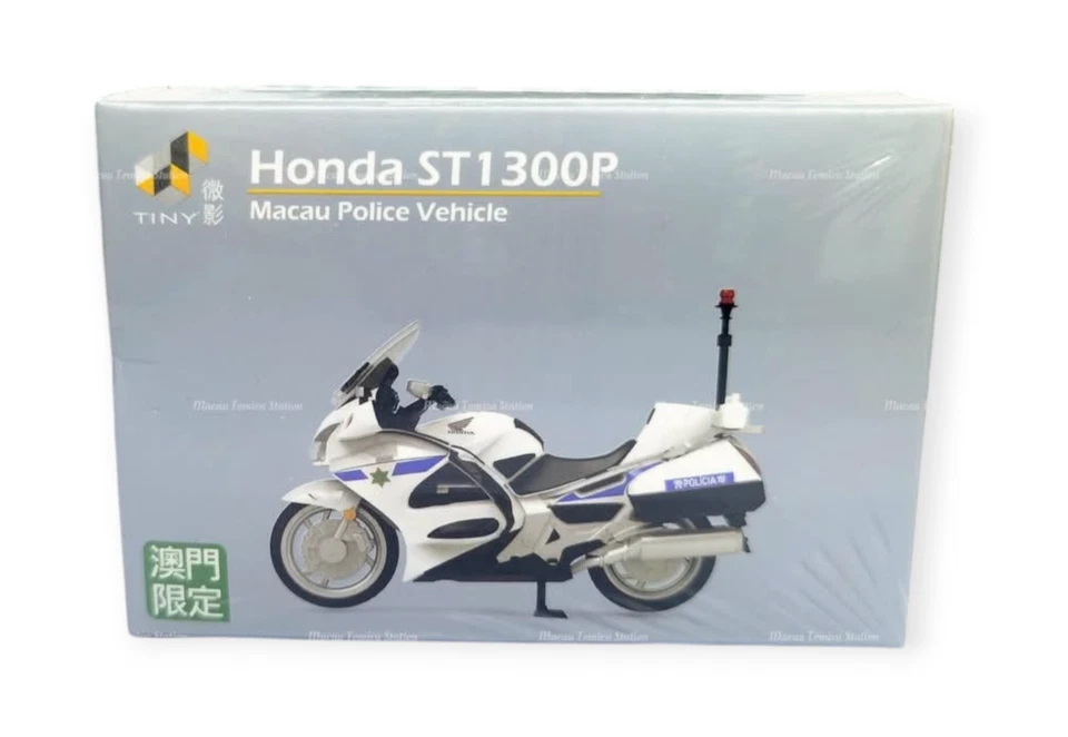 Tiny City Macau Honda ST1300P Police Motorcycle 1:43 - Image 1 of 1