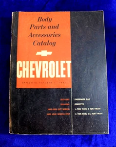 1933-1962 Chevrolet Body & Parts Accessories Catalog Bowtie GM Truck Corvette - Picture 1 of 16