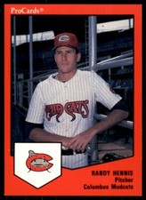 1989 ProCards Minor League Randy Hennis Columbus Mudcats #137