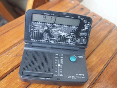Sony ICF-C1100 FMAM World Time Clock Radio, US DUTIES INCLUDED - Image 1 of 4