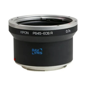 Adattatore ottico riduttore focale KIPON 0,7x mettere obiettivo Pentax 645 su fotocamera Canon EOS R - Foto 1 di 5