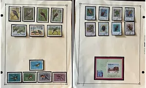 1980-1982 VIETNAM STAMPS BIRDS AND BUGS LOT ON ALBUM PAGE, HORSE AND CARRIAGE - Picture 1 of 10