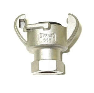 1/2" Female NPT Universal Crowfoot Coupling Chicago Fitting 316S/S SFF050SS - Picture 1 of 5