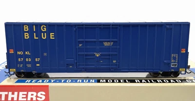 HO WALTHERS 932-7120 GOLD LINE GUNDERSON 50' HI-CUBE PAPER BOXCAR NOKL BIG BLUE - Image 1 of 2