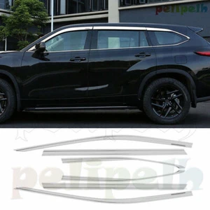silver Window Visor Shades Sun Rain Guard 6pcs For Toyota Highlander 2020-2024 - Picture 1 of 8