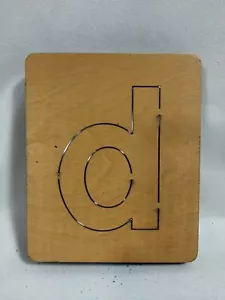 Buchstabe d/P Accu-Cut Accucut Ellison pädagogische Holzformen - 5x6 Kunsthandwerk - Bild 1 von 3