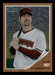 2011 Topps Heritage Chrome Parallel 1:11 #C51 Xavier Nady Diamondbacks 1092/1962 - Picture 1 of 2