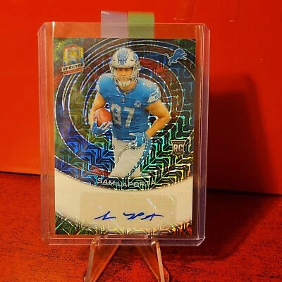 SAM LAPORTA 2023 Panini Spectra Rookie META AUTO /25 SP SSP RC Lions - Image 1 of 2
