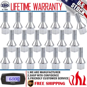 M12X1.25 Wheel Studs Lug Bolts Conical Seat for 2014-2021 Jeep Renegade Cherokee - Picture 1 of 15