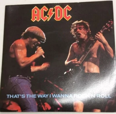AC/DC- That's The Way I Wanna Rock n Roll (VG+) Super Rare - Image 1 of 4