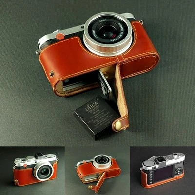 Funda de cuero genuino real para media cámara para Leica X-E Typ 102 X2 X1 Foto 1 de 4