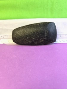 Artifact Highly polished celt Blue / white mottled granite with lighting streak - Picture 1 of 7