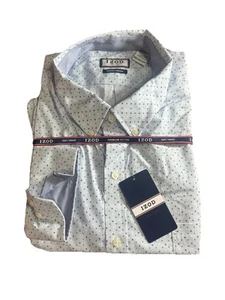 IZOD NWT Men’s Premium Essentials Cotton Long Sleeves Shirt In Blue Size 2XL - Picture 1 of 9