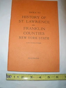 History of St. Lawrence Franklin Counties New York Franklin Hough Index Booklet - Bild 1 von 9
