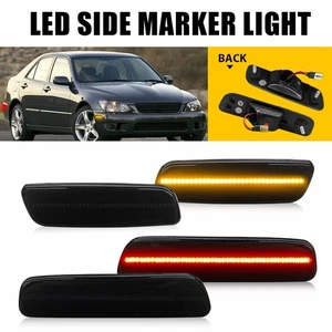 4PCS LED Side Bumper Marker Lights Front & Rear Set For 2001-2005 Lexus IS300 B - Picture 1 of 14