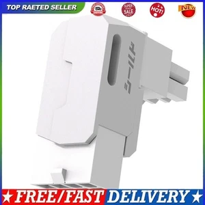 8-Pin PCIe GPU Power Adapter Right Angle 90-Degree Angled Connector (White RVS) - Photo 1/12
