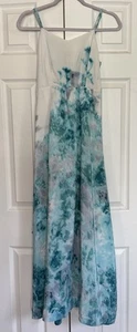 Moulinette Soeurs Anthropologie Wave Wash Silk Maxi Dress Sz 4 - Picture 1 of 10