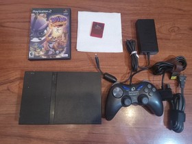 Fun!  Playstation 2 Slim Console PS2 SCPH-75001 W/Cords + Spyro Game Bundle