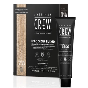 AMERICAN CREW Precision Blend Colore Capelli Barba Uomo 7/8 Light Biondo 3x40ml - Imagen 1 de 2