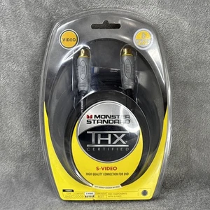MONSTER STANDARD THX CERTIFIED S-VIDEO AV KIT 8 Ft Brand New Sealed  - Picture 1 of 5