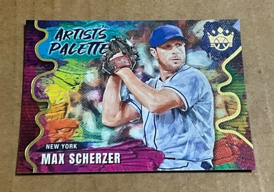 2022 Diamond Kings Artist’s Palette # AP-2 Max Scherzer New York Mets MLB - Imagem 1 de 2