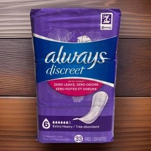 Always Discreet Inkontinenzeinlagen extra schwer 33 Einlagen Level 6 - Bild 1 von 2