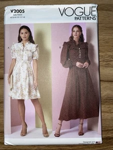 Vogue Misses' Fit & Flare Dress Pattern – V2005, Sizes 6-14, Multicolor - Picture 1 of 2
