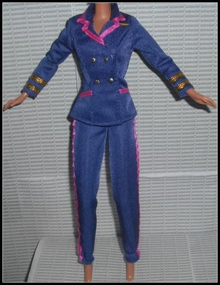 OUTFIT BARBIE 娃娃美泰 1977 飞行员统一西装外套和裤子配件 — 第 1/4 张图片