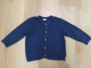 La Coqueta Kids Boys Navy Blue Cotton Cardigan Size 6Y - Picture 1 of 7