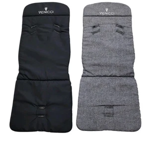 Venicci Seat Unit Liner In Black And Grey Bundle  - Picture 1 of 8