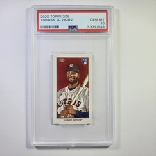 Yordan Alvarez - 2020 Topps 206 - Base Back Parallel - PSA 10 GEM MINT