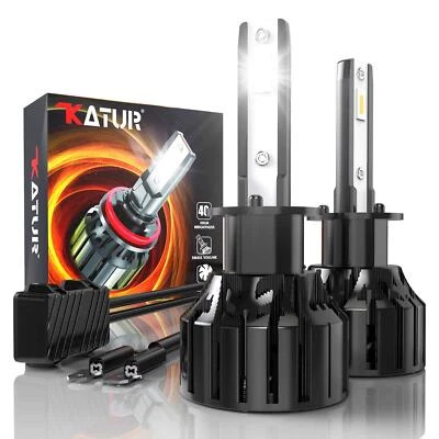 KATUR Bombilla H1 Led, 80W 16000LM 6000K Blanco frío 400% Brillo Superbrillante  - Imagen 1 de 4