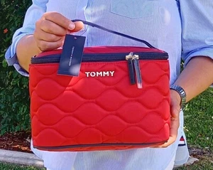 TOMMY HILFIGER Kosmetiktasche Tasche Koffer Waschtasche Beauty Case bag rot USA - Bild 1 von 24