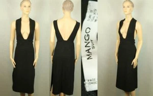 MANGO SUIT Black Stretch Tailored Career Sleeveless A-Line Tank Dress XS - Picture 1 of 10