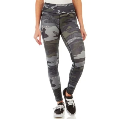 TAPOUT 女式腿 XS 绿色黑色迷彩瑜伽跑步超小号迷彩全新带标签  — 第 1/4 张图片
