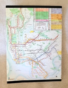 New York Underground U-Bahn Karte Grußkarte (leer) 1980 - Bild 1 von 4